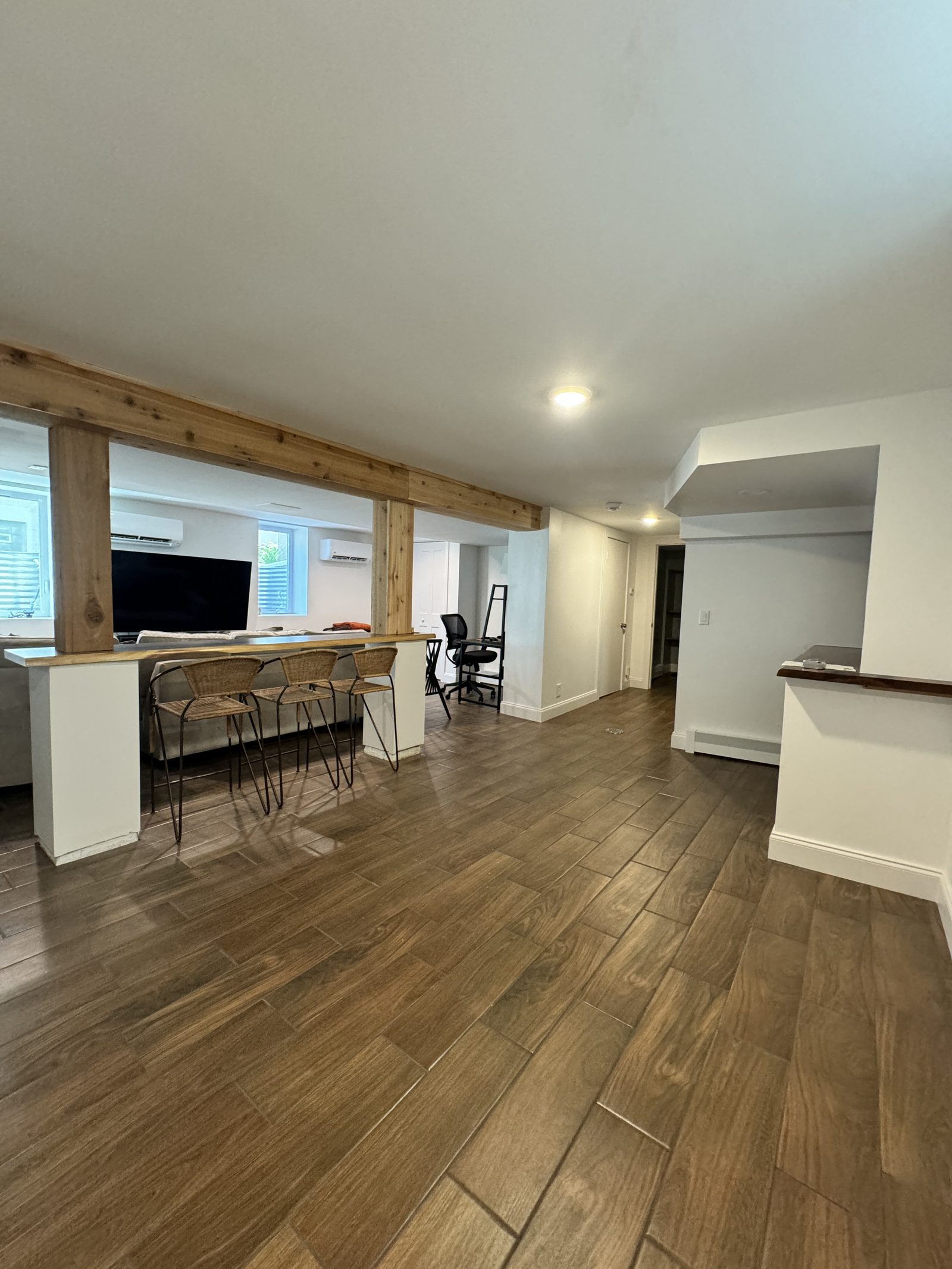 Excelsior home interior with custom carpentry